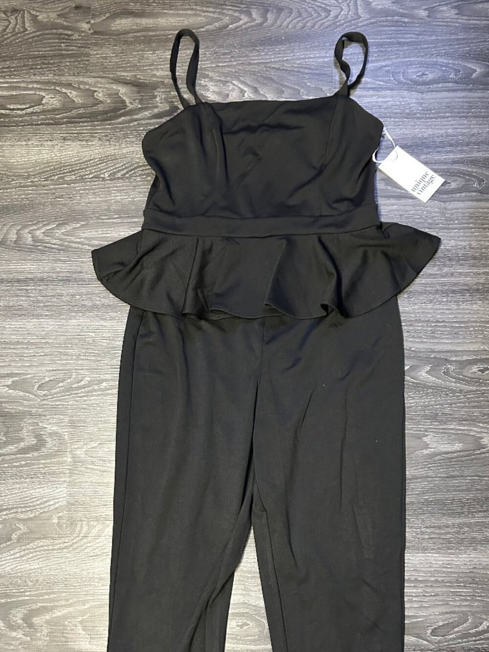 Peplum Jumpsuit - cropped length